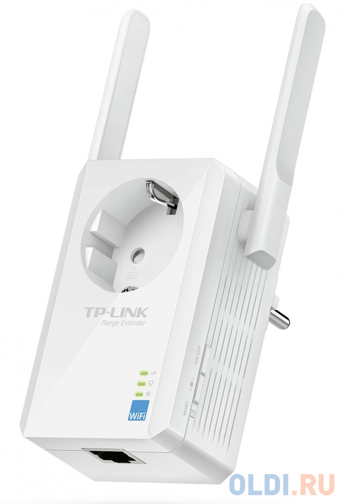 Усилитель сигнала TP-LINK TL-WA860RE Усилитель беспроводного сигнала со встроенной розеткой, скорость до 300 Мбит/с