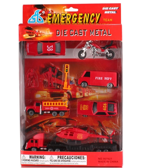 Игровой набор Handers "Пожарная охрана", 7-13 см, разноцветный (HAC1608-003)