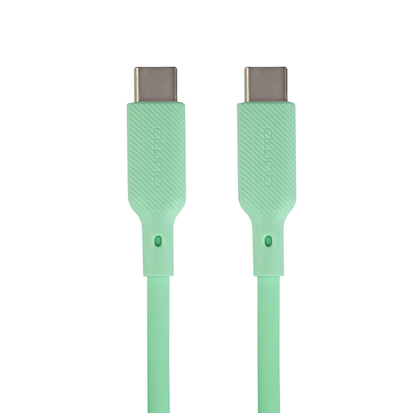 Кабель USB 2.0 Type-C(m)-USB 2.0 Type-C(m), 3A, 1м, зеленый QUMO (32970)