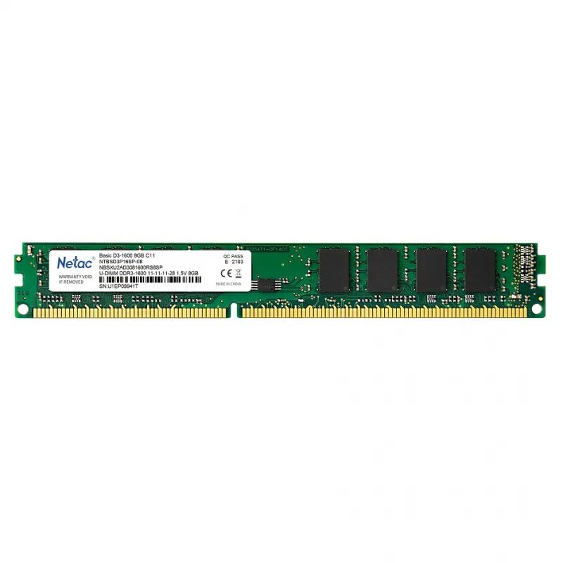 Память оперативная DDR3 Netac 8Gb 1600Mhz (NTBSD3P16SP-08) в Москвe