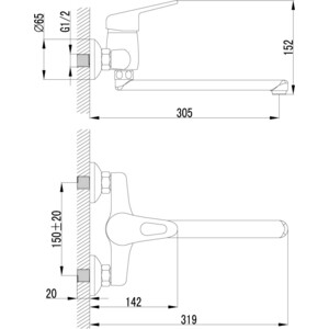 Смеситель для кухни Lemark Luna (LM4111C)