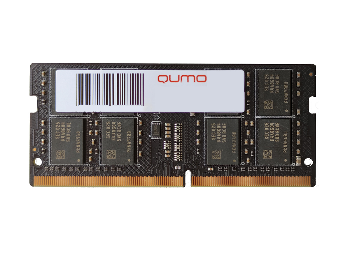 Модуль памяти Qumo SO-DIMM DDR4 32ГБ PC4-25600 3200MHz 1.2V, CL22, QUM4S-32G3200N22