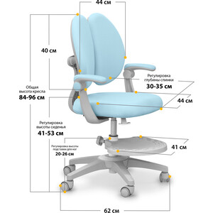 Детское кресло Mealux Sprint Duo Blue обивка голубая (Y-412 KBL) в Москвe