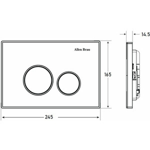 Кнопка смыва Allen Brau Priority хром (9.20001.00)