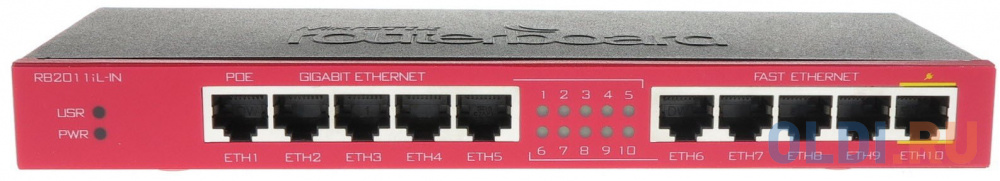 Маршрутизатор 1000M 5PORT RB2011IL-IN MIKROTIK