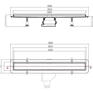 Душевой лоток Pestan Betto Compact Line 850 (13702512)