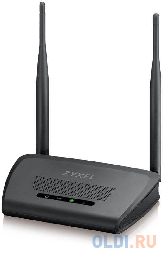 Беспроводной маршрутизатор Zyxel NBG-418N V2 802.11bgn 300Mbps 2.4 ГГц 4xLAN черный NBG-418NV2-EU0101F