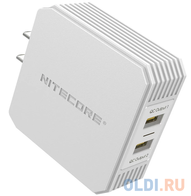 Сетевое зарядное устройство Nitecore UA42Q 2.1A 2 х USB белый