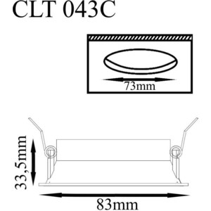 Светильник Crystal Lux встраиваемый CLT 043C BL в Москвe