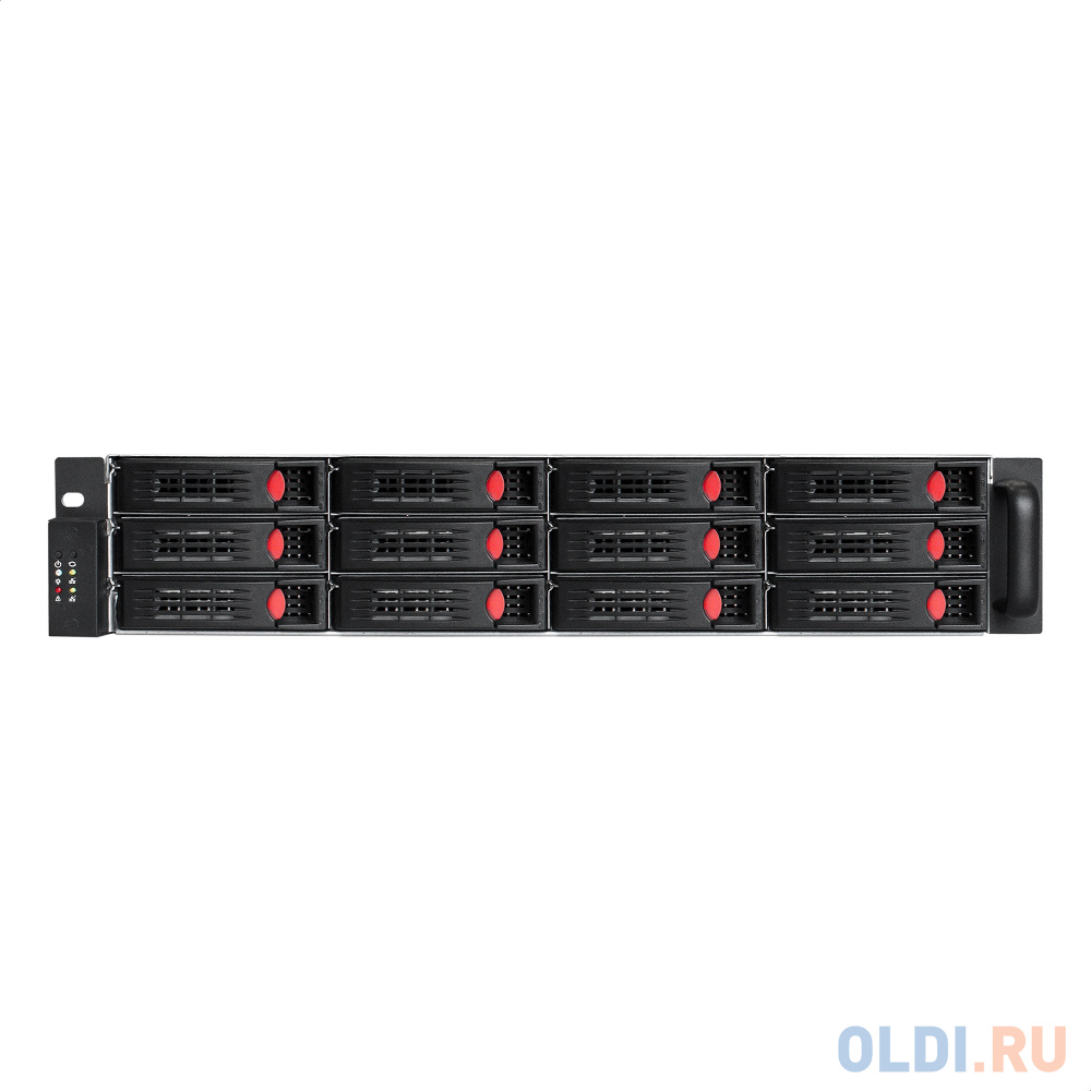 Exegate EX281297RUS Серверный корпус ExeGate Pro 2U550-HS12 <RM 19",  высота 2U, глубина 550, БП 1U-700ADS,12xHotSwap, USB> в Москвe