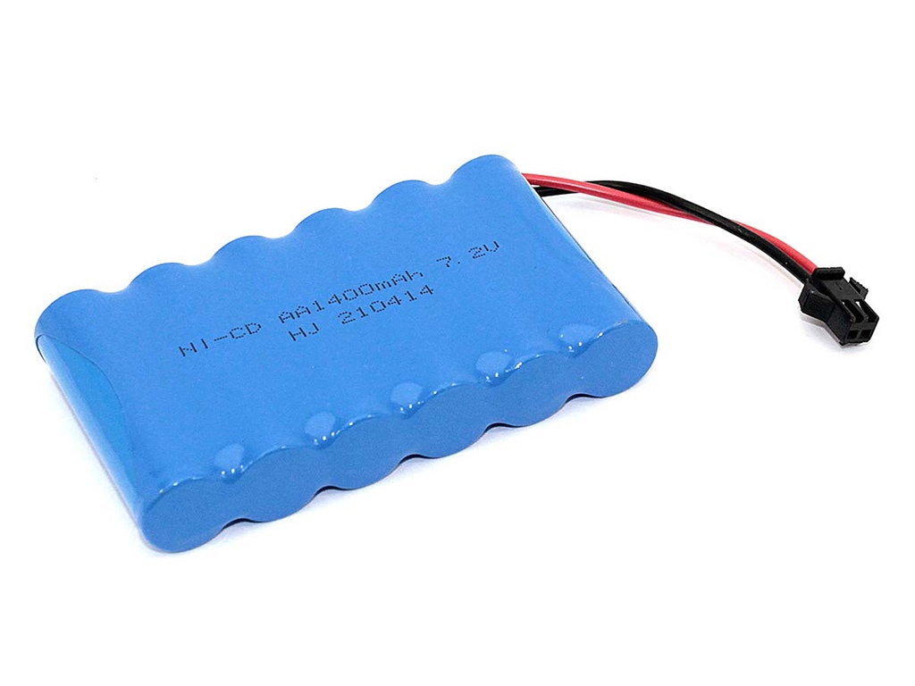 Аккумулятор Vbparts Ni-Cd 7.2V 1400mAh AA Flatpack разъем SM 082371