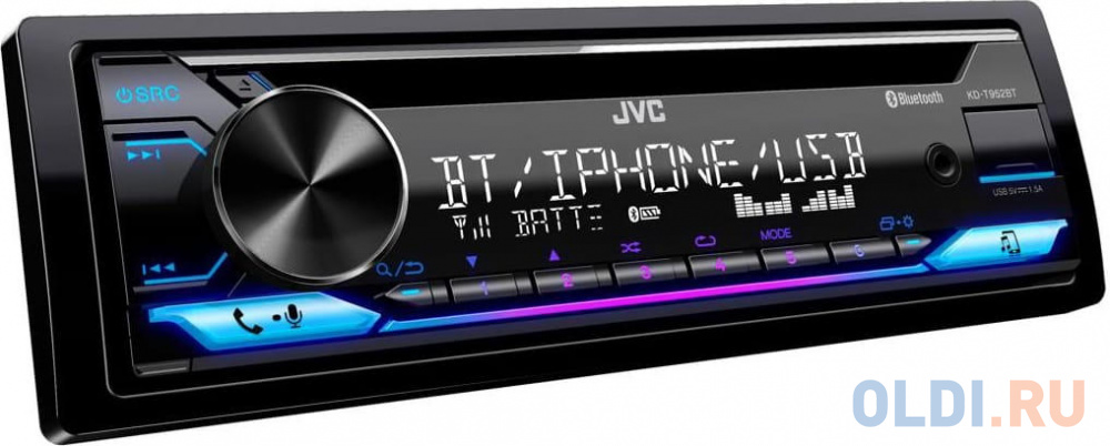 Автомагнитола JVC KD-T952BT 1DIN 4x50Вт v4.2 AUX 3