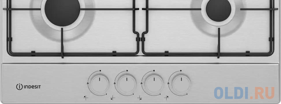 Газовая варочная поверхность Indesit THPM 641 W/IX/I нержавеющая сталь