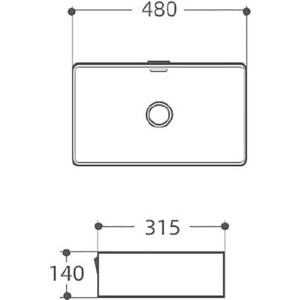 Раковина-чаша Aquanet Perfect 48х31 черная (273677)