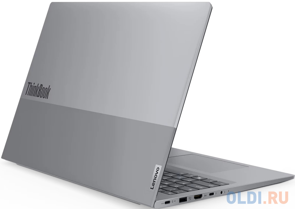 Ноутбук Lenovo Thinkbook 16 G6 IRL Core i5 13420H 16Gb SSD512Gb Intel UHD Graphics 16" IPS WUXGA (1920x1200) noOS grey WiFi BT Cam (21KH00SMEV)