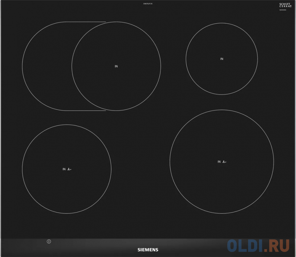Варочная панель индукционная Siemens EH675FFC1E черный