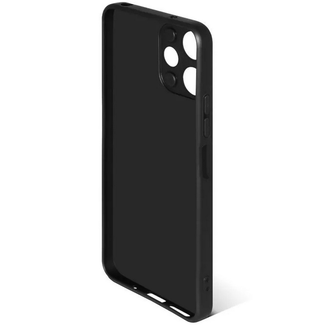 Чехол DF для Xiaomi Redmi 12 5G / Note 12R / Poco M6 Pro 5G Silicone Black xiCase-95 в Москвe