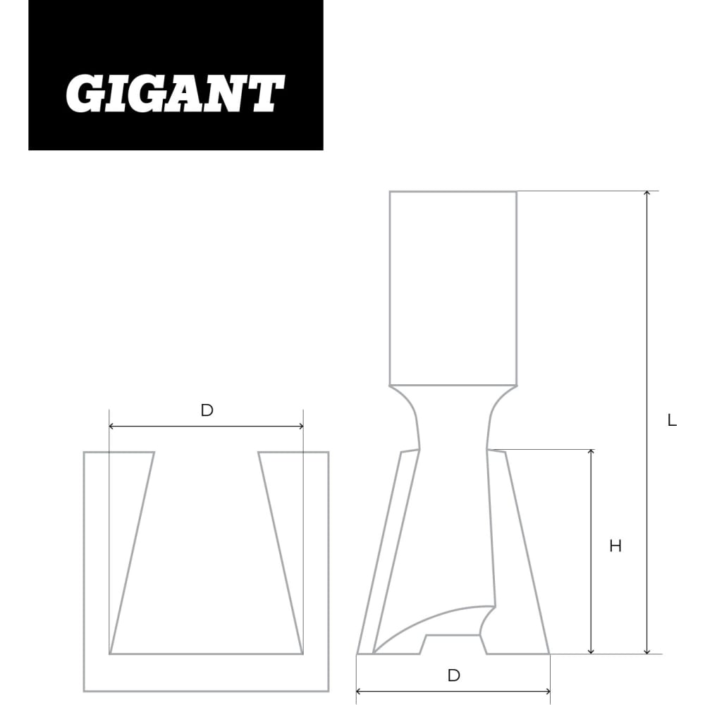 Пазовая фреза Gigant