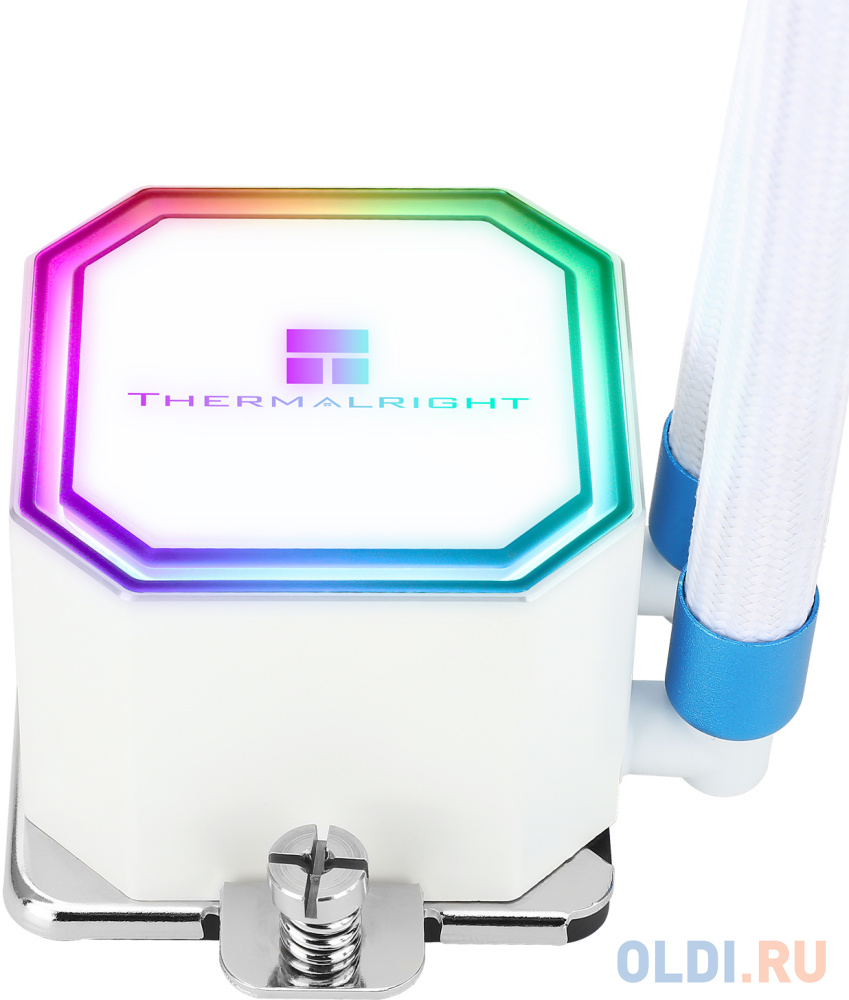 Система жидкостного охлаждения Thermalright Frozen Prism 360 White ARGB, радиатор 360 мм, 1850 об/мин, 27 дБА, PWM, белый, ARGB подсветка
