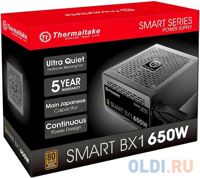 Блок питания Thermaltake Smart BX1 650 Вт PS-SPD-0650NNSABE-1