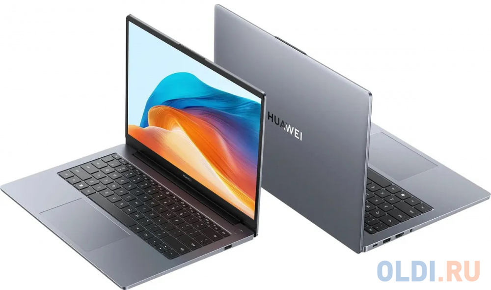 Ноутбук Huawei MateBook D 14 Core i5 12450H 8Gb SSD512Gb Intel Iris Xe graphics 14" IPS FHD (1920x1080) Windows 11 Home grey space WiFi BT Cam (5