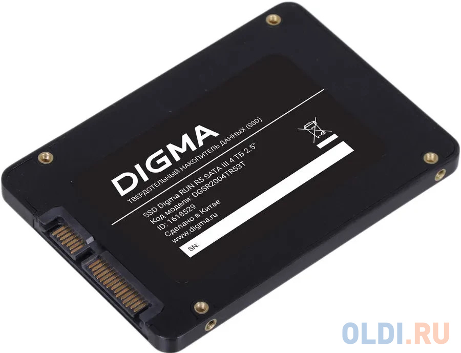 Накопитель SSD Digma SATA III 4Tb DGSR2004TR53T Run R5 2.5" в Москвe