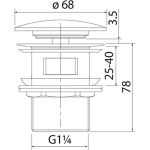 Донный клапан IDDIS Optima Home белый глянцевый (OPHWS0Wi88)