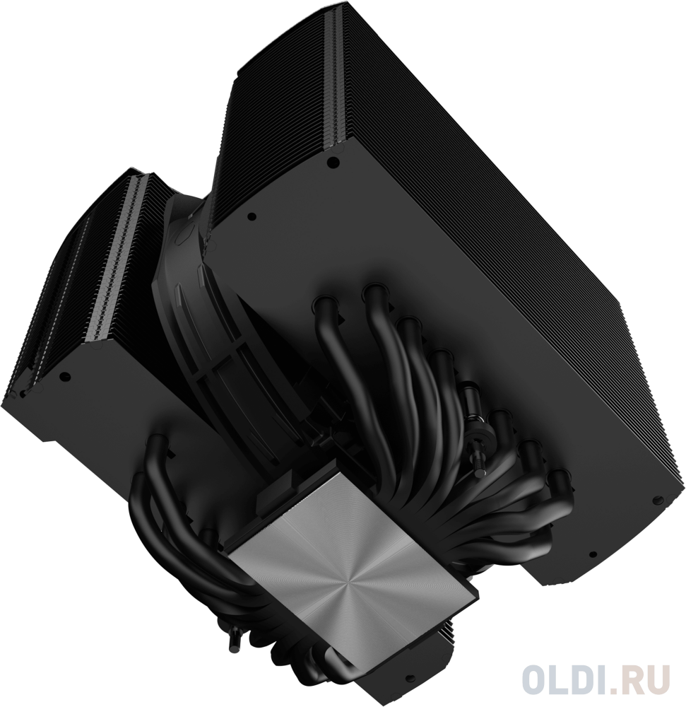 Кулер для ЦПУ/ Cooler Master Master Air MA824 Stealth (300W, 4-pin, 165.6mm, tower, Al, 2xfans: 1x135mm&1x120mm/63.6CFM/24.6dBA/~1950rpm/1700/1200