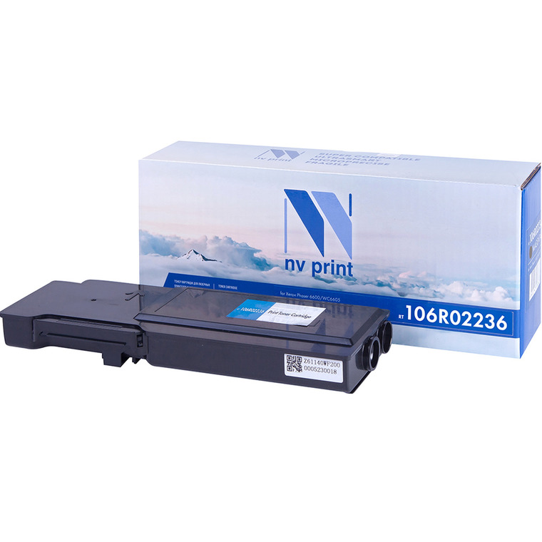 Картридж лазерный NV Print NV-106R02236Bk (106R02236), черный, 8000 страниц, совместимый для Xerox Phaser 6600, WorkCentre 6605