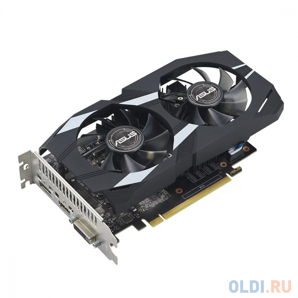 Видеокарта ASUS DUAL-GTX1650-4GD6-P-EVO //GTX1650,DVI,HDMI,DP,4G,D6