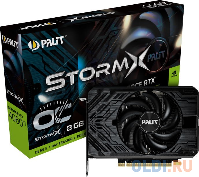 Видеокарта Palit nVidia GeForce RTX 4060 Ti StormX OC 8192Mb