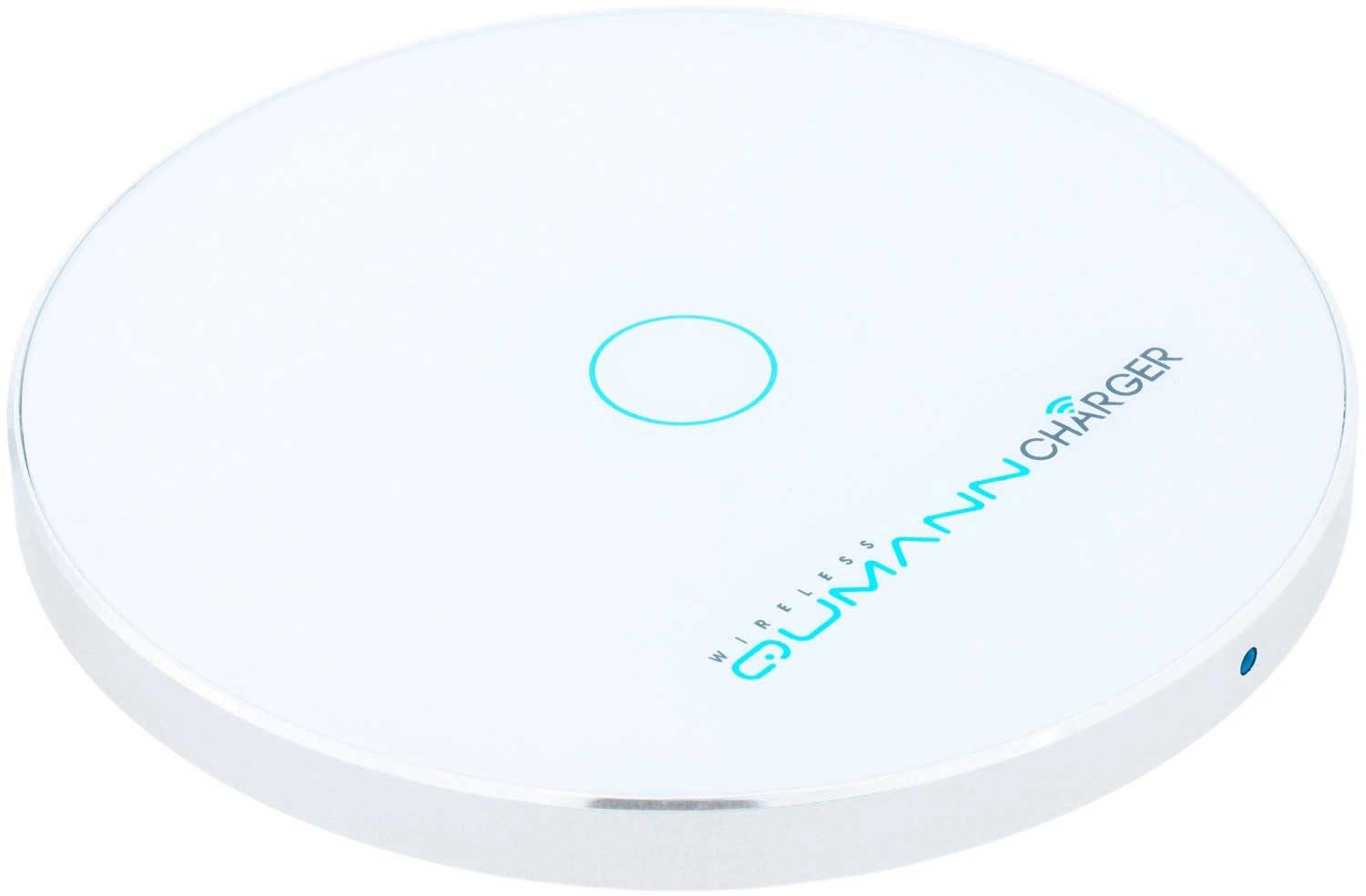 Беспроводное зарядное устройство Qumann QWC-02 Wireless Disc Qi Fast Charger White 50521 в Москвe