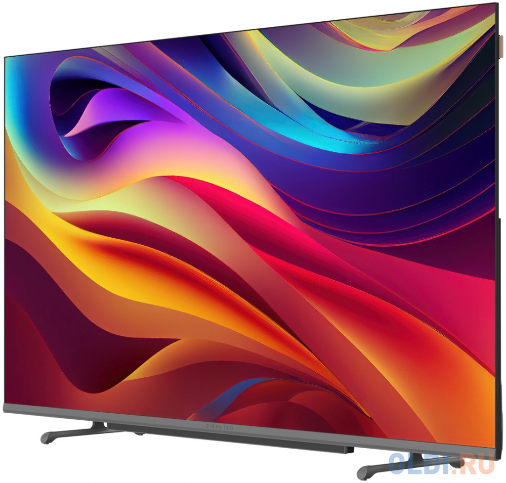 Телевизор QLED Digma Pro 65" QLED 65L Google TV Frameless черный/серебристый 4K Ultra HD 120Hz HSR DVB-T DVB-T2 DVB-C DVB-S DVB-S2 USB 2.0 WiFi S