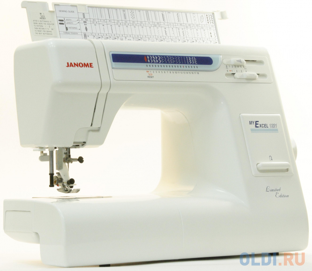 Швейная машина Janome My Excel 1221 бело-синий