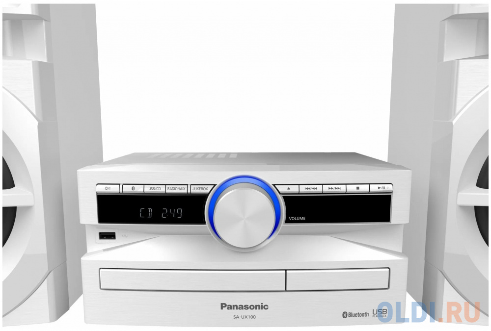 Минисистема Panasonic SC-UX100E-W белый 300Вт CD CDRW FM USB BT в Москвe