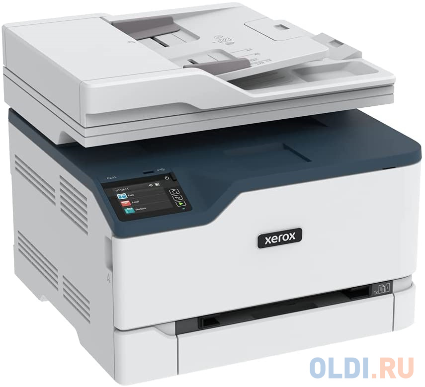 Цветное МФУ Xerox С235 A4, Printer, Scan, Copy, Fax, Color, Laser, 22 ppm, max 30K pages per month, 512 Mb, USB, Eth, Wi-Fi, 250 sheets main tray, byp в Москвe