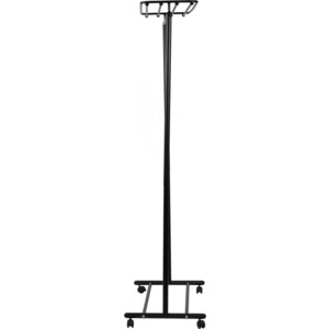 Вешалка напольная Мебелик М 9 на колесах черный (566)