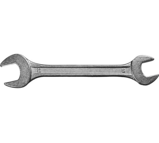 Ключ гаечный рожковый 19x22 мм, углеродистая сталь, СИБИН (27014-19-22_z01)