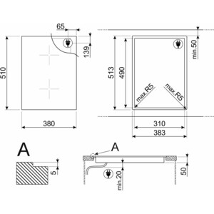 Индукционная варочная панель Smeg SIM3323D