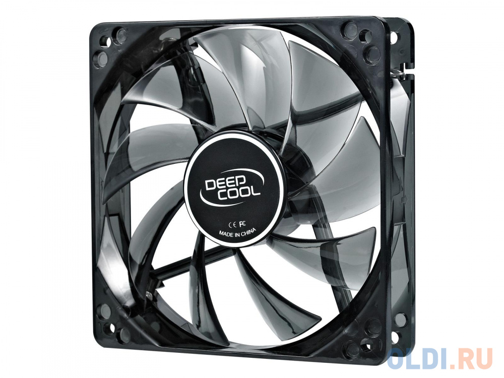 Вентилятор Deepcool WIND BLADE 120 120x120x25 3pin 27dB 1300rpm 119g голубой LED DP-FLED-WB120