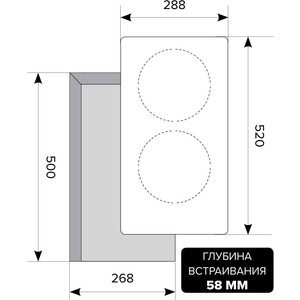 Индукционная варочная панель Lex EVI 320-2 BL