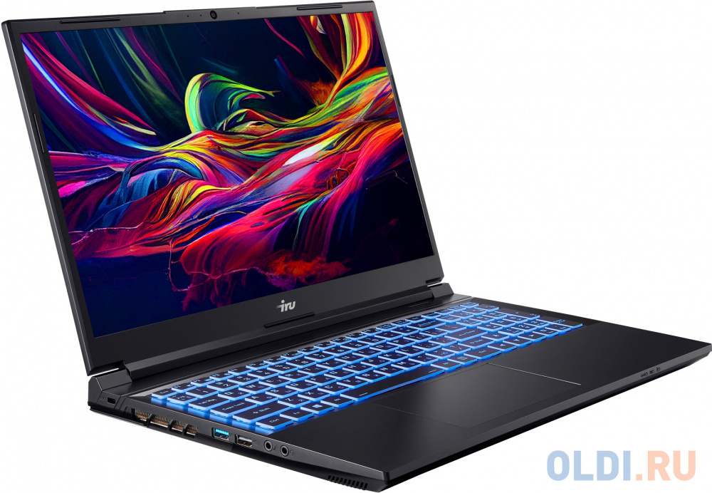 Ноутбук IRU Калибр 15ALC Core i5 12500H 8Gb SSD256Gb NVIDIA GeForce GTX 1650 4Gb 15.6" IPS FHD (1920x1080) Free DOS black WiFi BT Cam 3465mAh (19 в Москвe