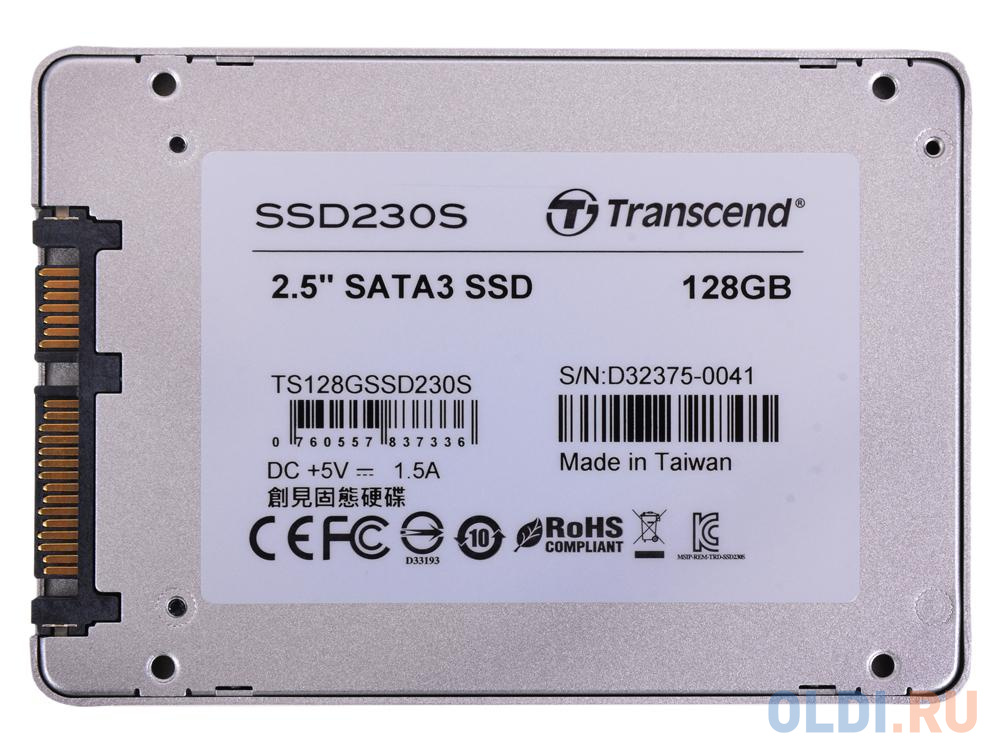 SSD накопитель Transcend 230S 128 Gb SATA-III