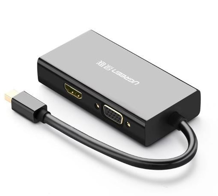 Аксессуар Ugreen MD114 Mini DisplayPort - HDMI/VGA/DVI 13.3cm Black 20418