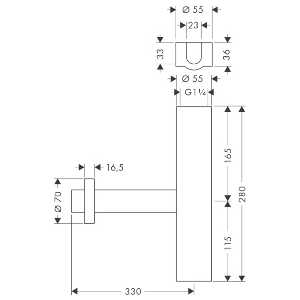 Сифон Hansgrohe Flowstar дизайнерский (52100820)