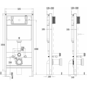 Инсталляция для унитаза Point Элемент (PN45120)