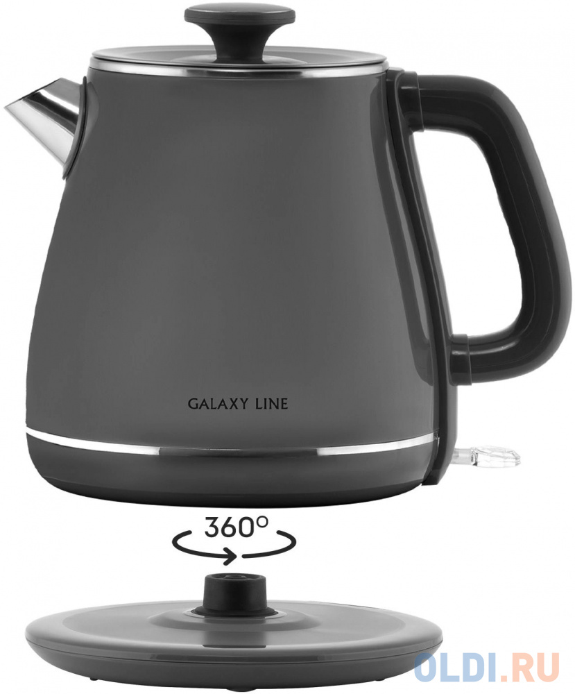 Чайник электрический Galaxy Line GL 0331 1.8л. 2200Вт серый корпус: пластик (ГЛ0331ЛСЕР) в Москвe