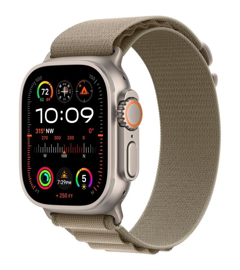 Умные часы Apple Watch Ultra 2 49mm Titanium with Olive Medium (MRFJ3ZA/A)