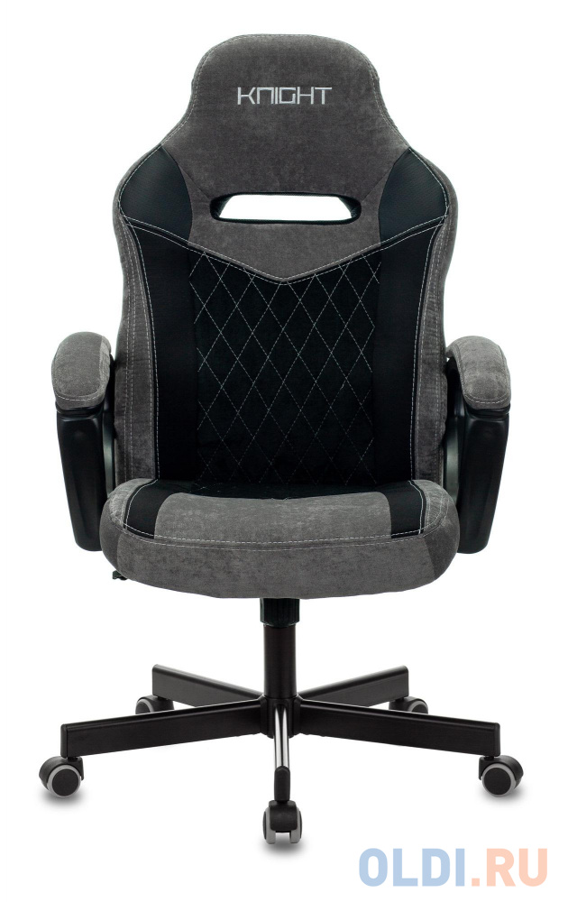 Кресло для геймеров Бюрократ VIKING 6 KNIGHT B FABRIC чёрный серый