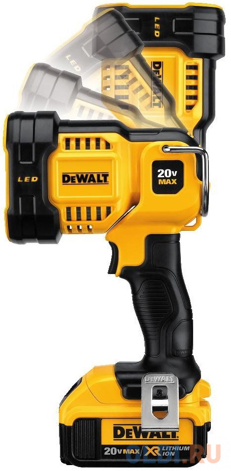 Фонарь ручной DeWalt DCL043-XJ чёрный желтый